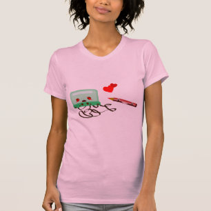 T-shirt amour de cassettes