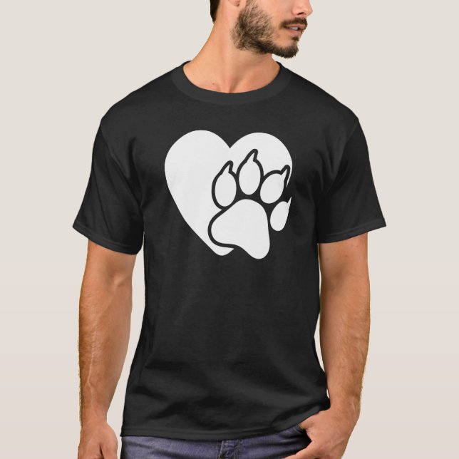 T-shirt Amour de chat entendre patte chat graphique pour f (Devant)
