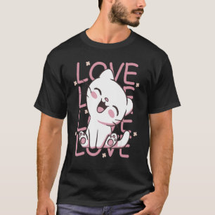 T-shirt Amour de chat mignon empilé Enfants Femmes Hommes