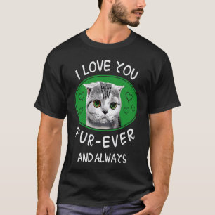 T-shirt Amour de chat pour toujours Pelage de chaton pour