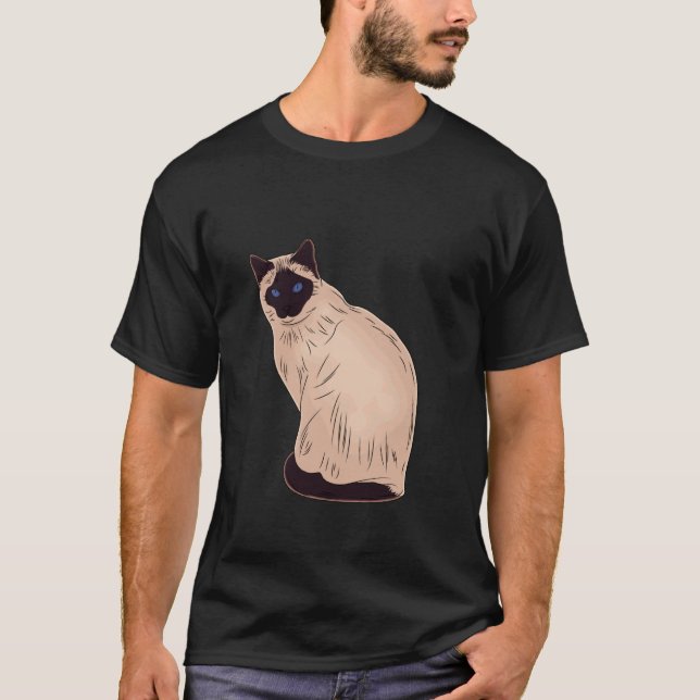 T-shirt Amour de Chat Sainte Birma Mon Chat (Devant)