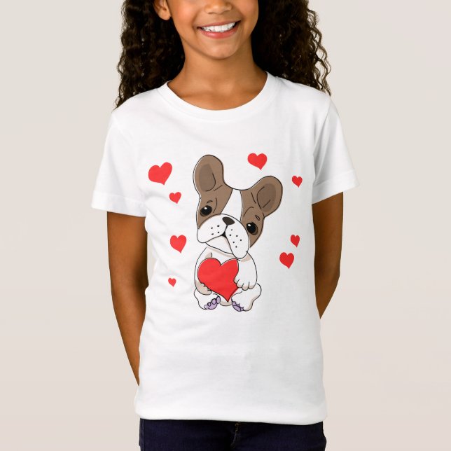 T-Shirt Amour de chiot (Devant)