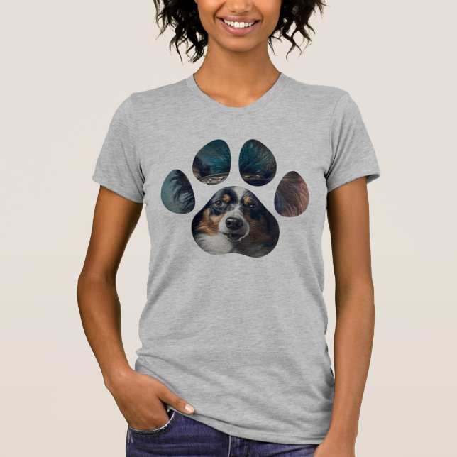 T-shirt Amour de chiot Patte de chien (Devant)