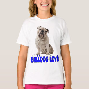 T-shirt Amour de chiots Bouledogue Anglais pour femmes et