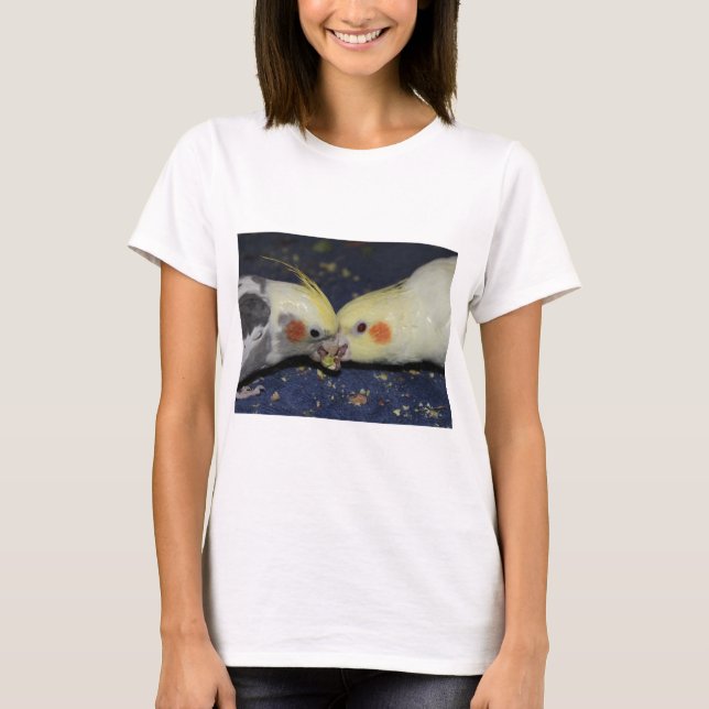 T-shirt Amour de Cockatiel (Devant)
