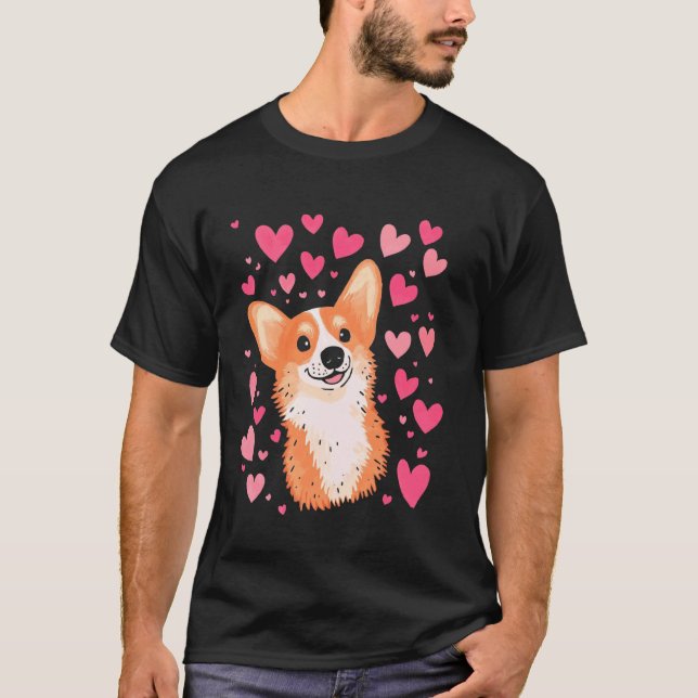 T-shirt Amour de Corgi (Devant)