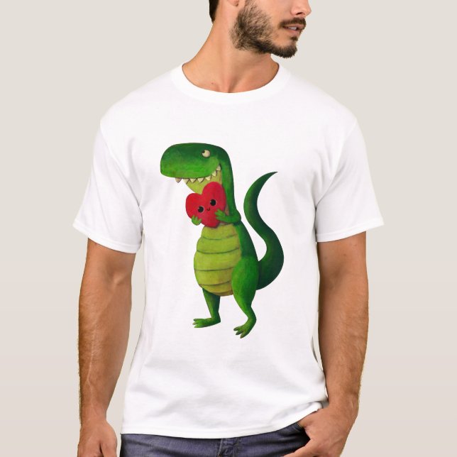 T-shirt Amour de dinosaure de RAWR (Devant)