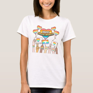 T-shirt Amour de fierté. L'amour est juste. Mois de la fie