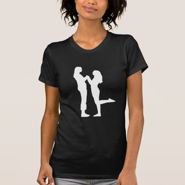 T-shirt Amour de fille - (Devant)