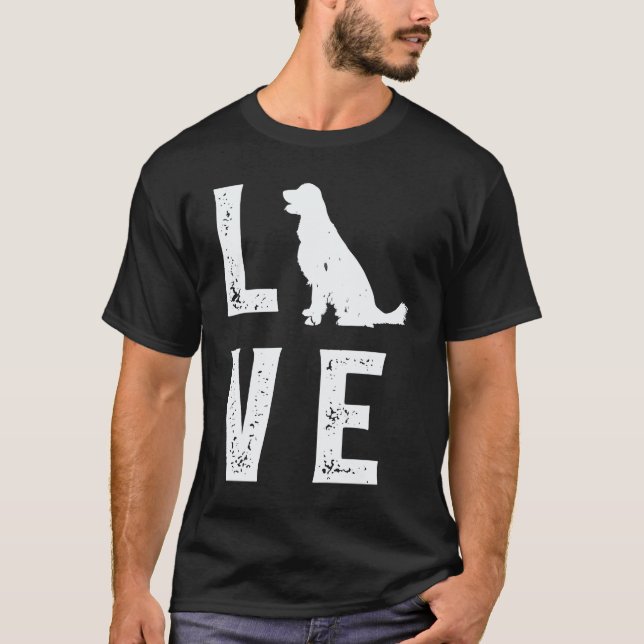 T-shirt Amour de Golden Retriever  1 (Devant)