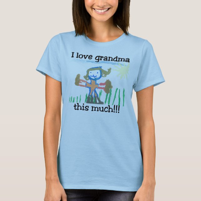 T-shirt amour de grand-maman (Devant)