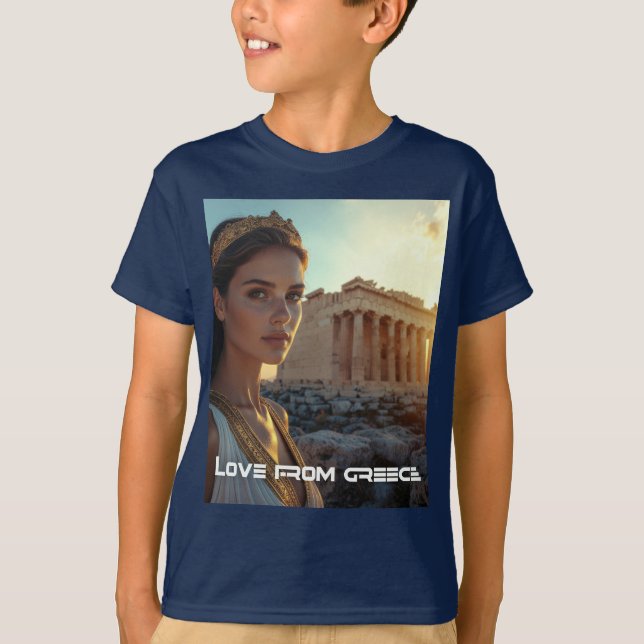 T-SHIRT AMOUR DE GRÈCE (Devant)
