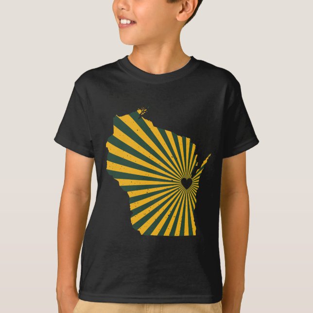T-shirt Amour de Green Bay (Devant)
