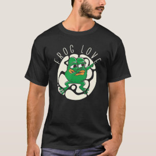 T-shirt Amour de grenouille Chasseur de grenouille crapaud