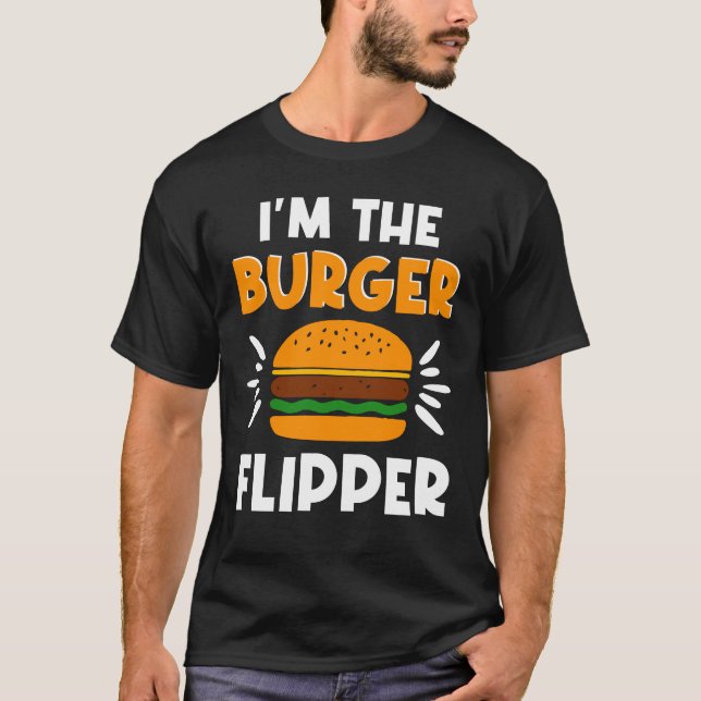 T-shirt Amour de hamburger Flipper (Devant)