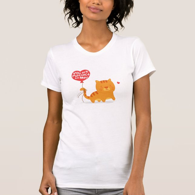 T-shirt Amour de jeu de mots Humour Mignon Chat Chaton Des (Devant)