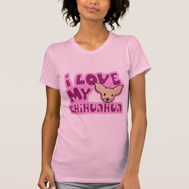 T-shirt Amour de Kawaii I mon chiwawa (Devant)