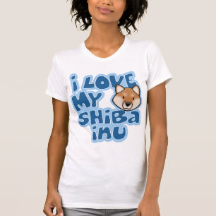 T-shirt Amour de Kawaii I mon Shiba Inu