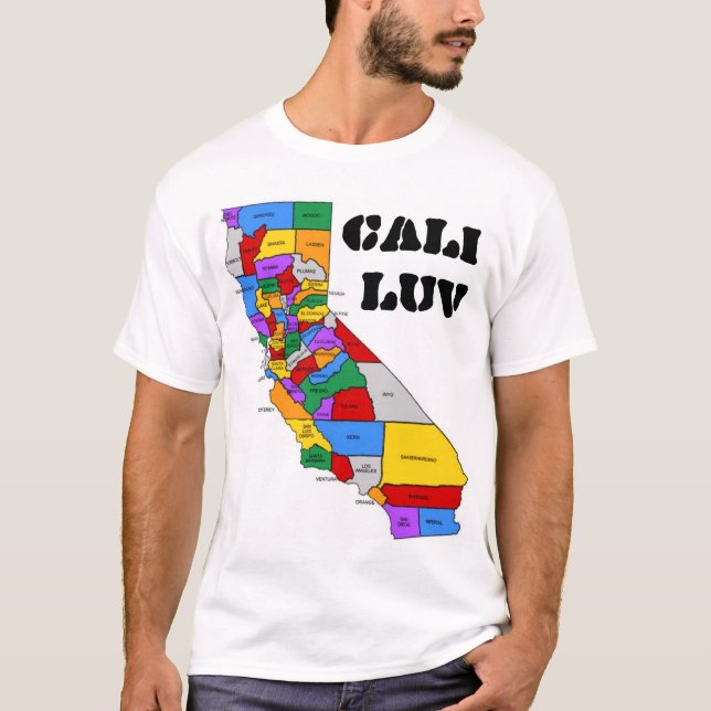 T-shirt amour de la Californie (Devant)