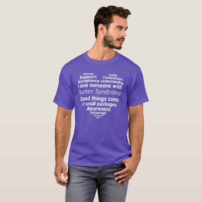 T-shirt Amour de la conscience I de syndrome de Turner (Devant entier)