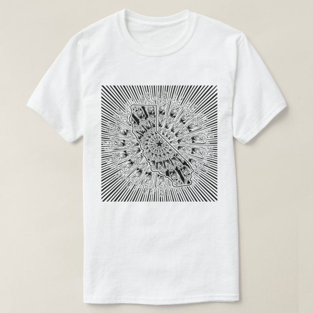 T-shirt Amour de la Côte Ouest (Design devant)