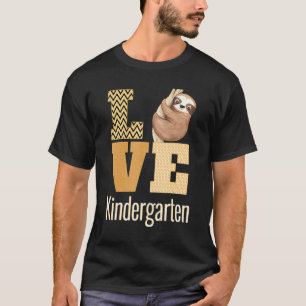 T-shirt Amour de la maternelle paresseux enseignante de la