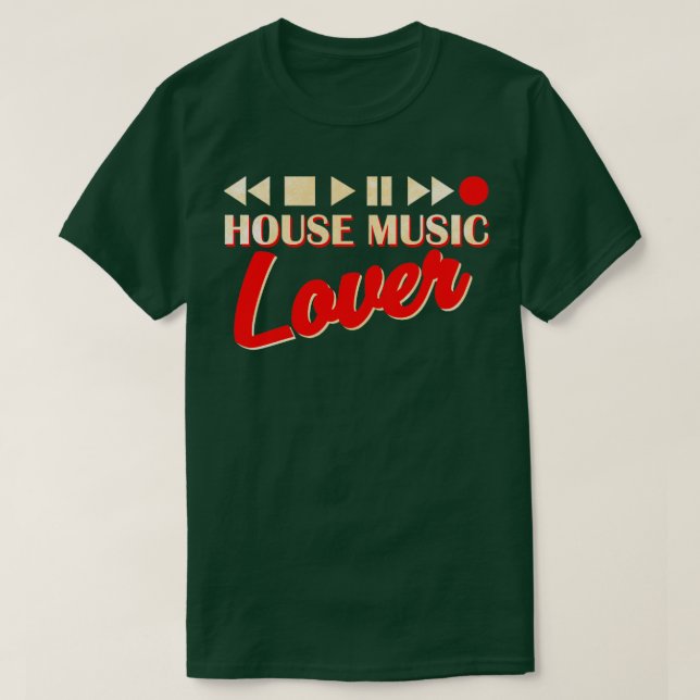 T-shirt Amour de la musique de maison (Design devant)