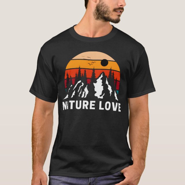 T-shirt amour de la nature drôle (Devant)