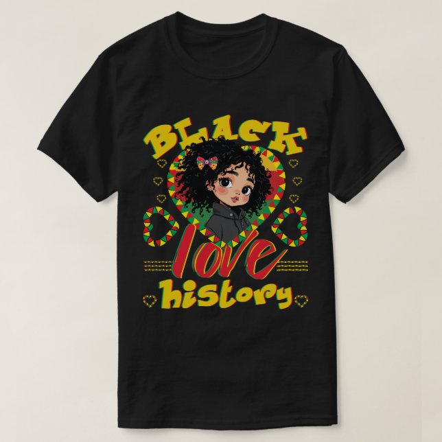 T-shirt Amour de l'histoire noire (Design devant)