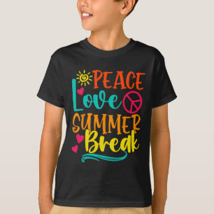 T-shirt Amour De Paix Drôle Et Pause Été Vacay Vibes Plage