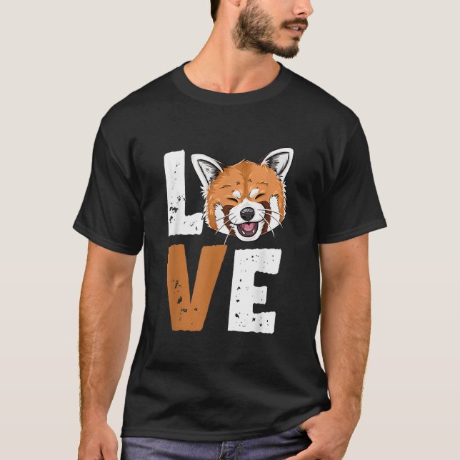 T-shirt Amour de Panda Roux pour Panda Roux (Devant)