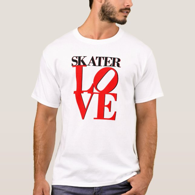 T-shirt Amour de patineur (Devant)