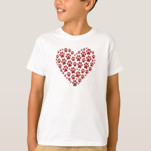 T-shirt Amour de Patte Coeur Enfants
