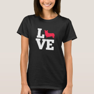 T-shirt Amour de Pembroke Welsh Corgi Chien Propriétaire d