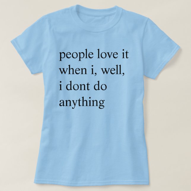T-shirt amour de personnes il (Design devant)