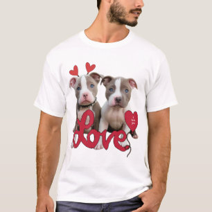 T-shirt Amour de pitbull