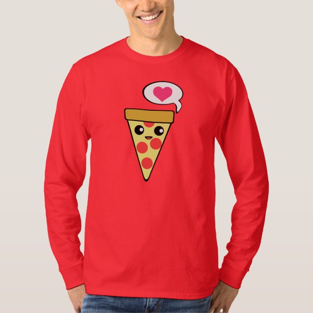 T-shirt Amour de pizza (Devant)