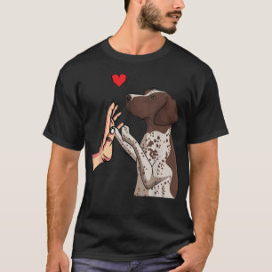 T-shirt Amour de Pointer allemand à poil court Maman pour