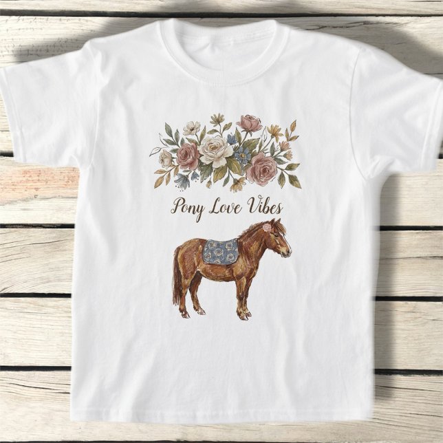 T-shirt Amour de poney (Créateur téléchargé)