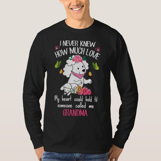 T-SHIRT AMOUR DE POODLE (Devant)