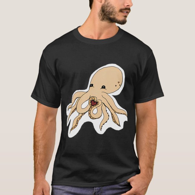 T-shirt Amour de poulpe (Devant)