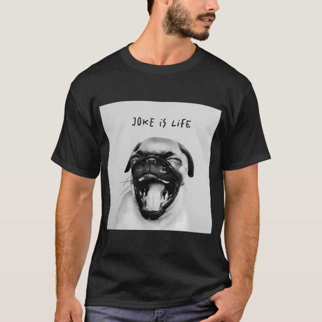 T-shirt Amour de pug (Devant)