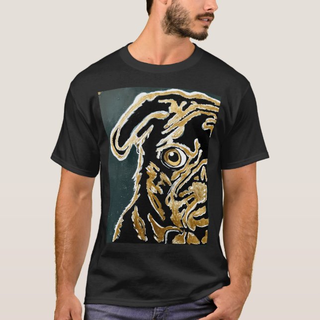 T-shirt Amour de Pug (Devant)