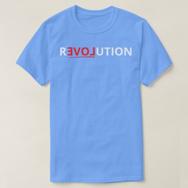 T-shirt amour de révolution (Design devant)