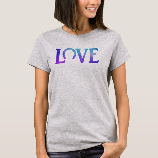 T-shirt Amour de sabot violet (Devant)