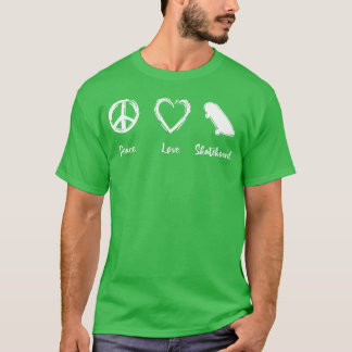 T-shirt Amour de skateboard rétro