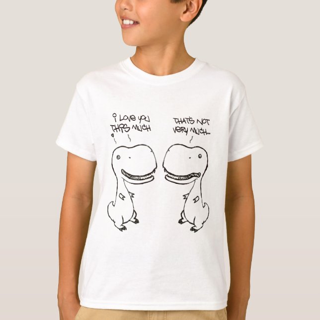 T-shirt Amour de T-rex (Devant)