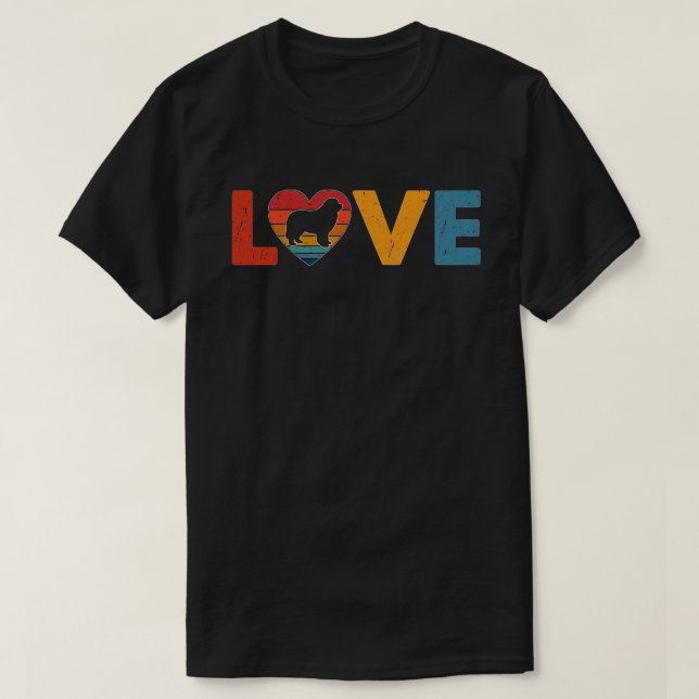 T-shirt Amour de Terre-Neuve (Design devant)