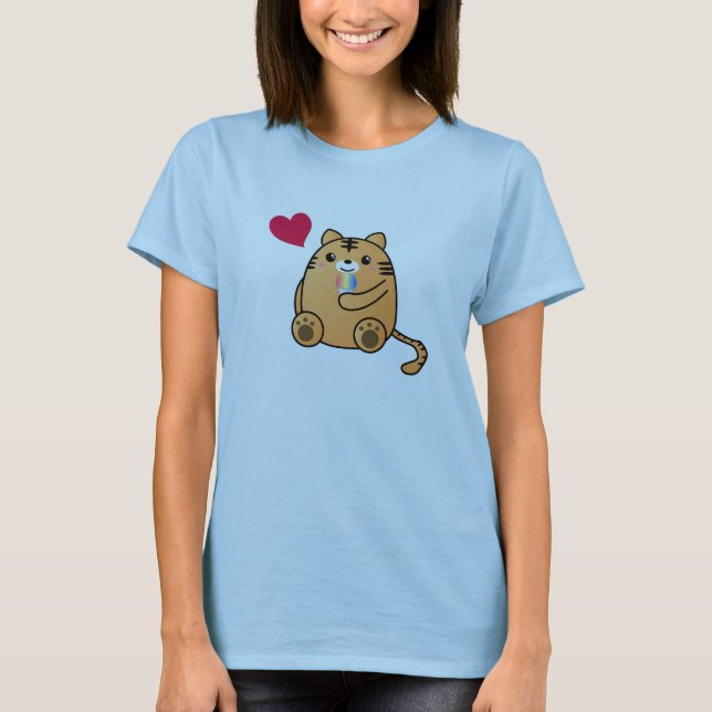 T-shirt Amour de tigre (Devant)
