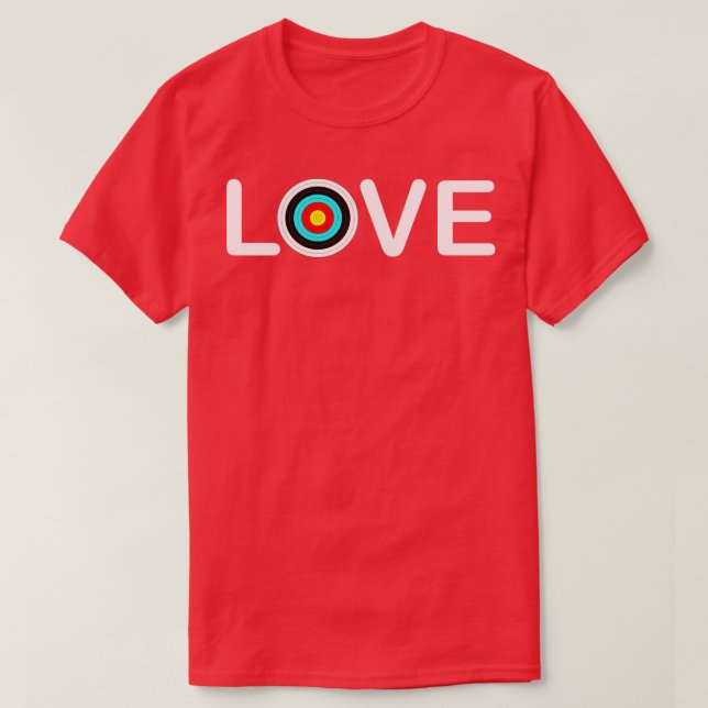 T-shirt Amour de tir à l'arc  (Design devant)